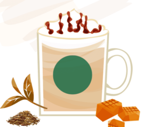 ほうじ茶meetsキャラメルクリームティーラテ