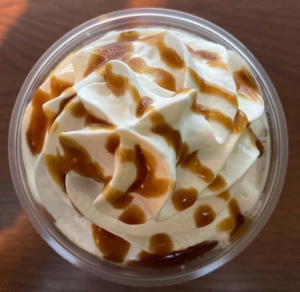 ほうじ茶meetsキャラメルクリームフラペチーノ