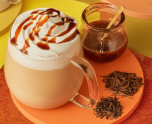 ほうじ茶meetsキャラメルクリームティーラテ