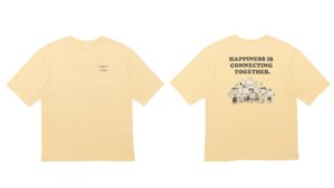 オーバーサイズTシャツ PEANUTS イエロー S-M