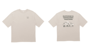 オーバーサイズTシャツ PEANUTS グレー