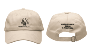 ベースボールキャップ PEANUTS グレー