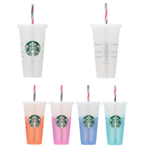 ミステリーカラーチェンジングリユーザブルコールドカップ